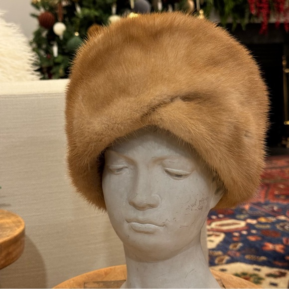 Mint Canadian Pastel Mink Fur Hat Cap Women Woman - Picture 1 of 12